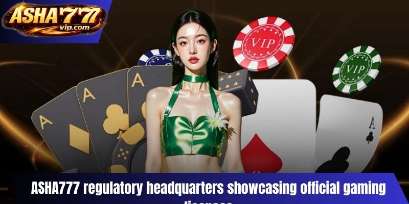ASHA777 regulatory headquarters showcasing official gaming licenses